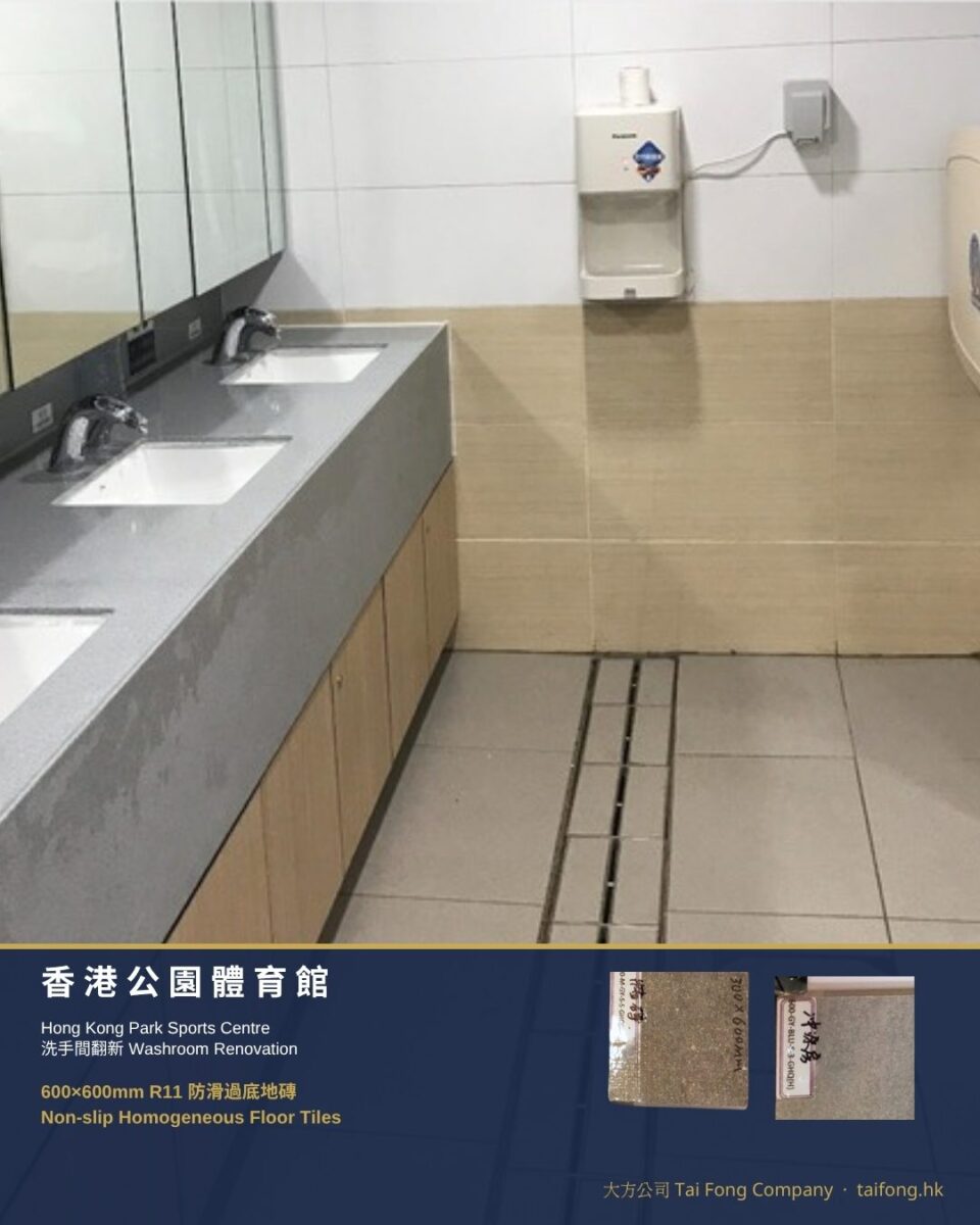 香港公園體育館 防滑過底地磚 01